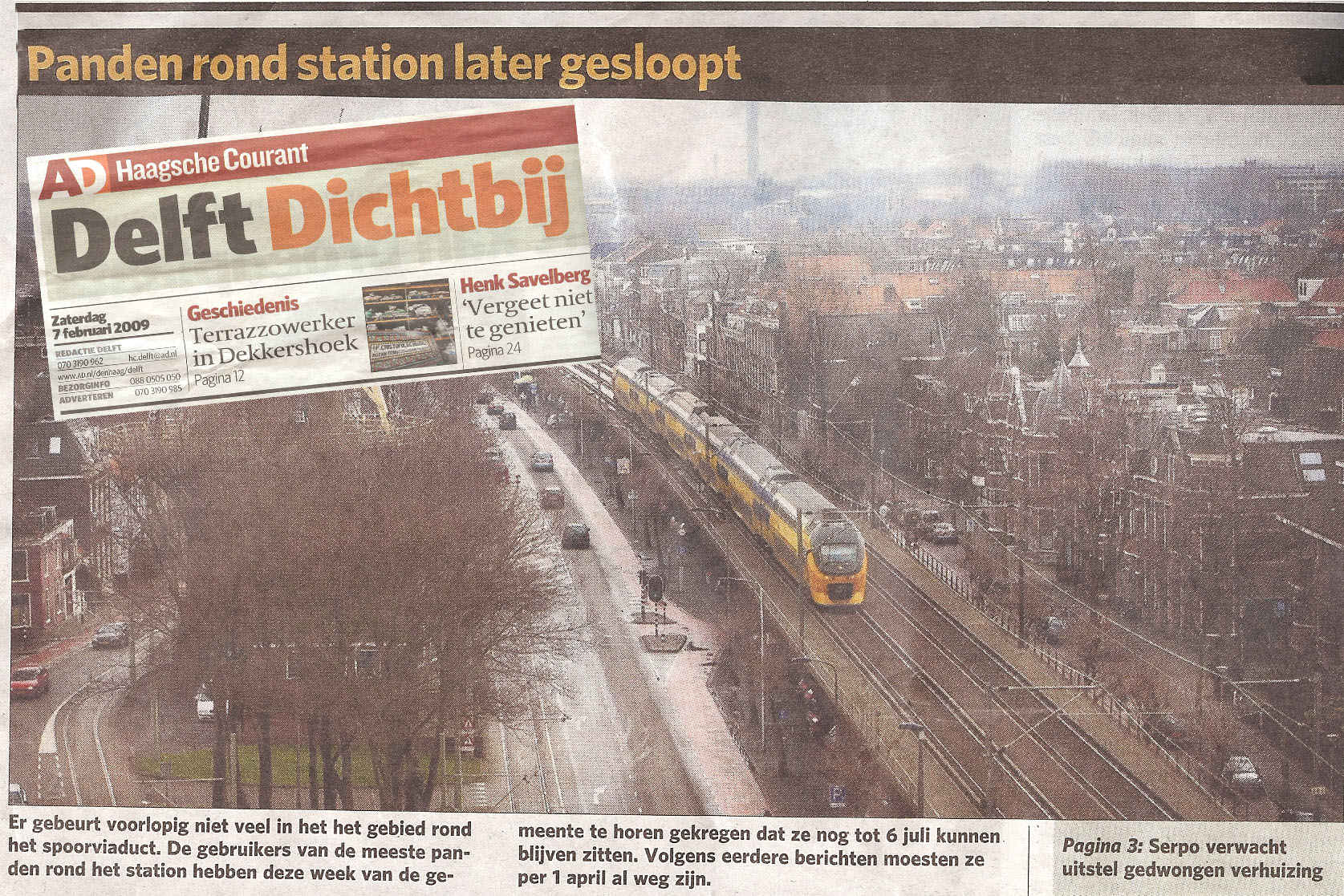 panden stationsplein Delft later gesloopt
